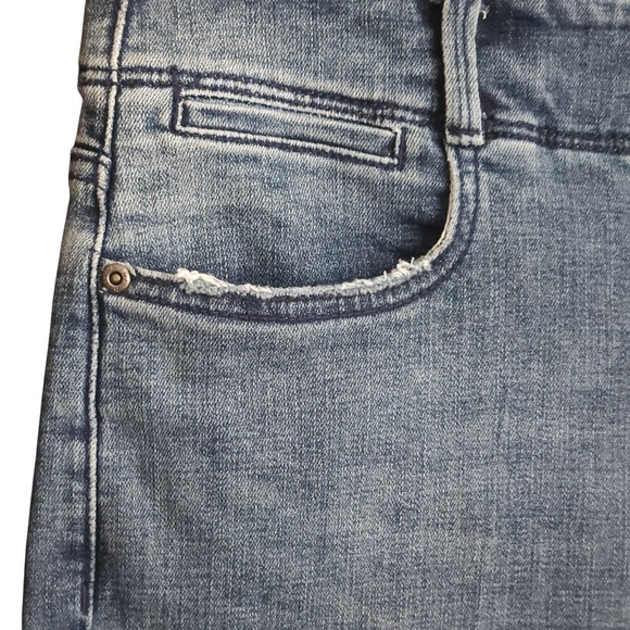 NYDJ High-Rise Wide-Leg Crop Jeans Size 4 Frayed Raw Hem Boho Minimalist NWT$138 - Picture 6 of 11